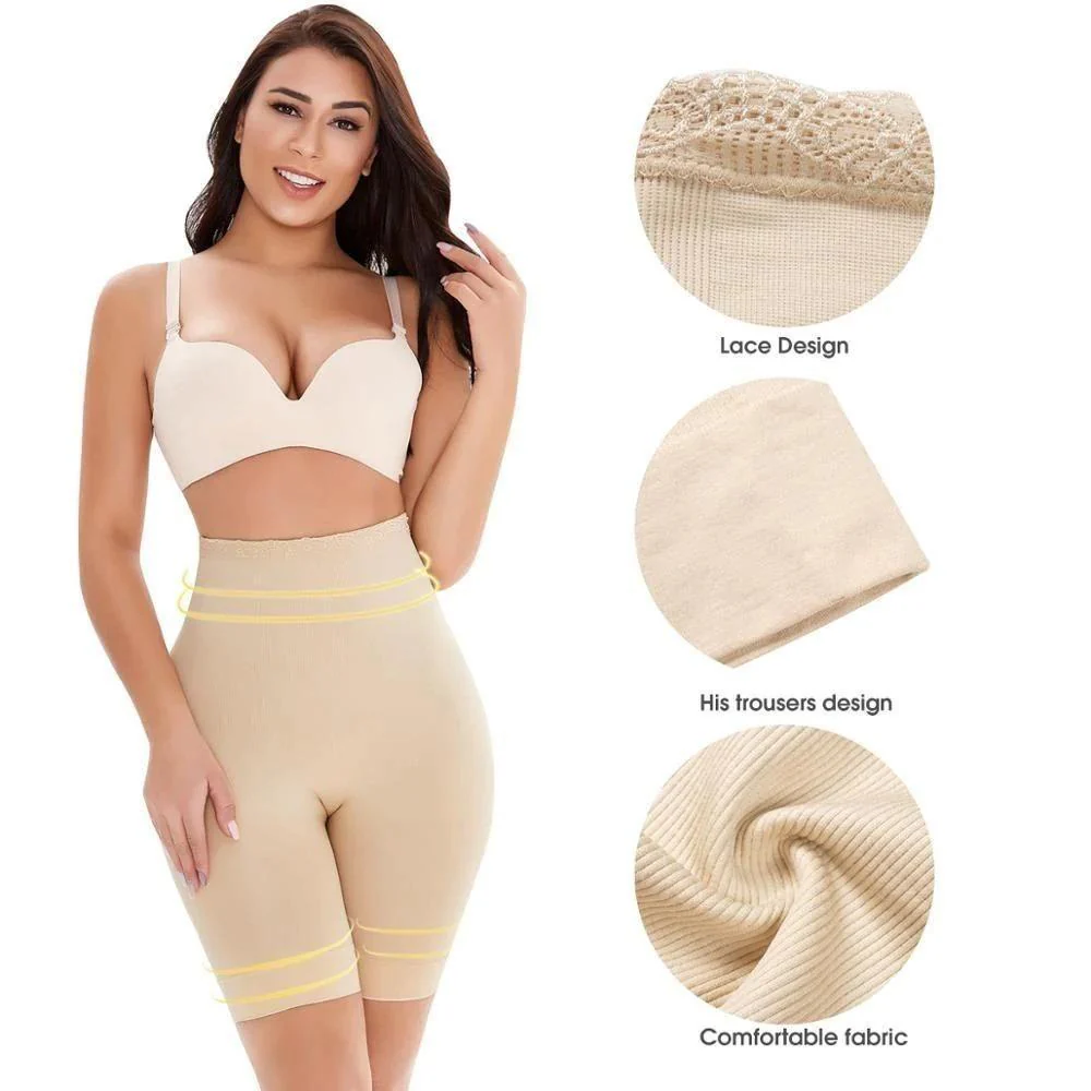 4-in-1 Shaper - Quick Slim Shape Wear Tummy, Back, Thighs, Hips - Black/Efffective Seamless Tummy Tucker - Image 2