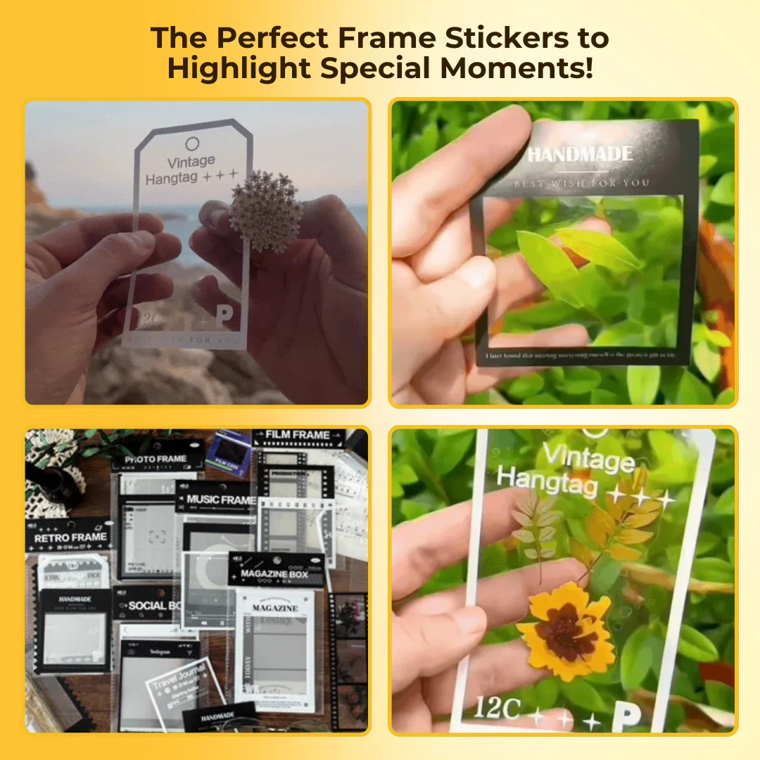 Bloom Frame Stickers Flower Bookmarks - Image 3