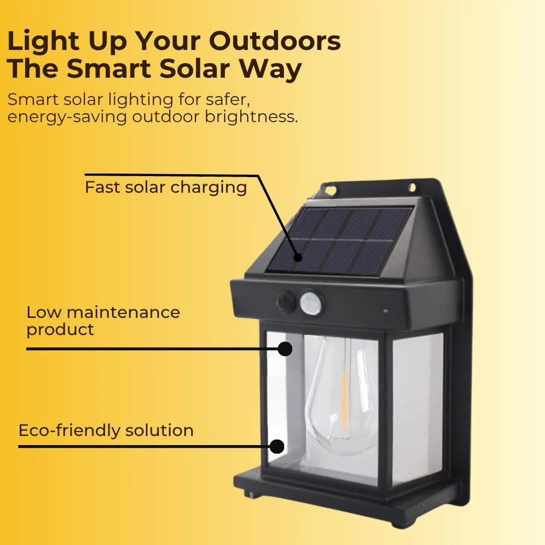 Elite Solar Wall Motion Sensor Light with 3 Lighting Modes and IP65 Waterproof - Image 4
