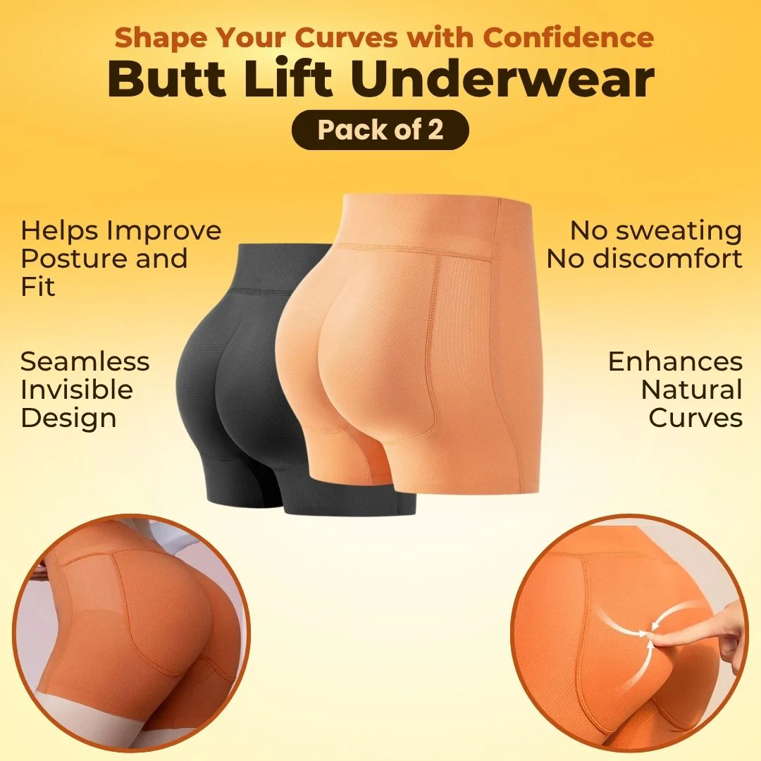 Butt Lifter Shaping Underwear Pack Of 2
