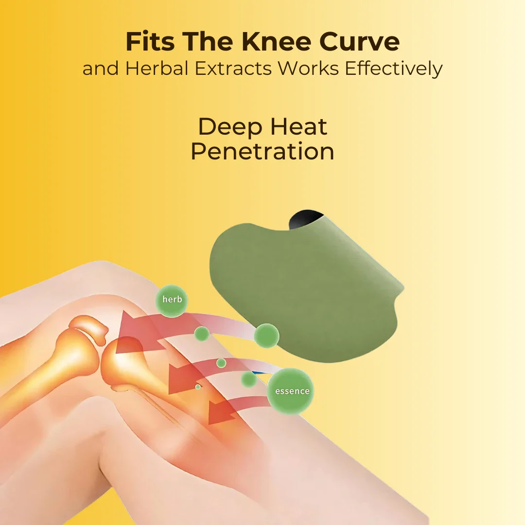 Certified Herbal Knee Pain Relieving Patches With FREE Herbal Joint Knee Oil - Image 5