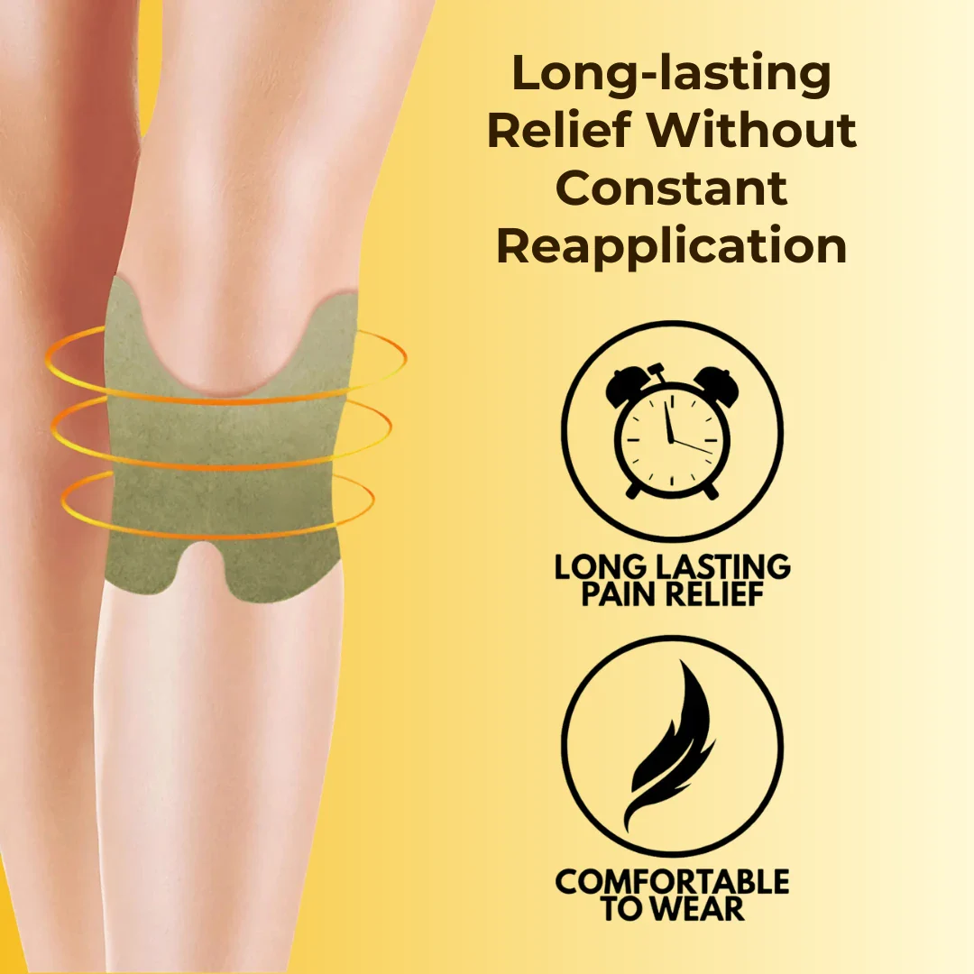 Certified Herbal Knee Pain Relieving Patches With FREE Herbal Joint Knee Oil - Image 7