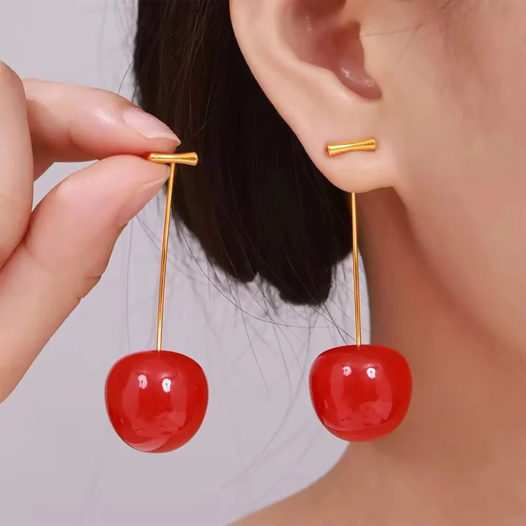 Imported Cherry Earrings - Image 3