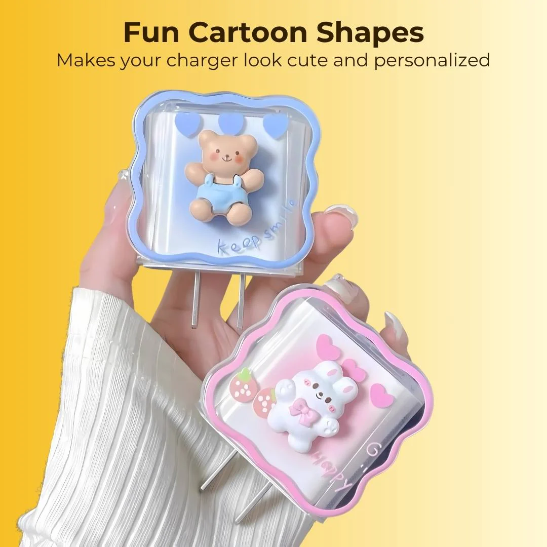 Cute Charger Case (Cable & Adapter Protector that fits all charger types) - Image 3