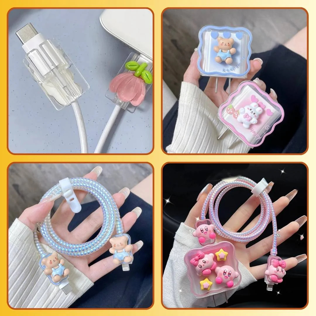 Cute Charger Case (Cable & Adapter Protector that fits all charger types) - Image 5