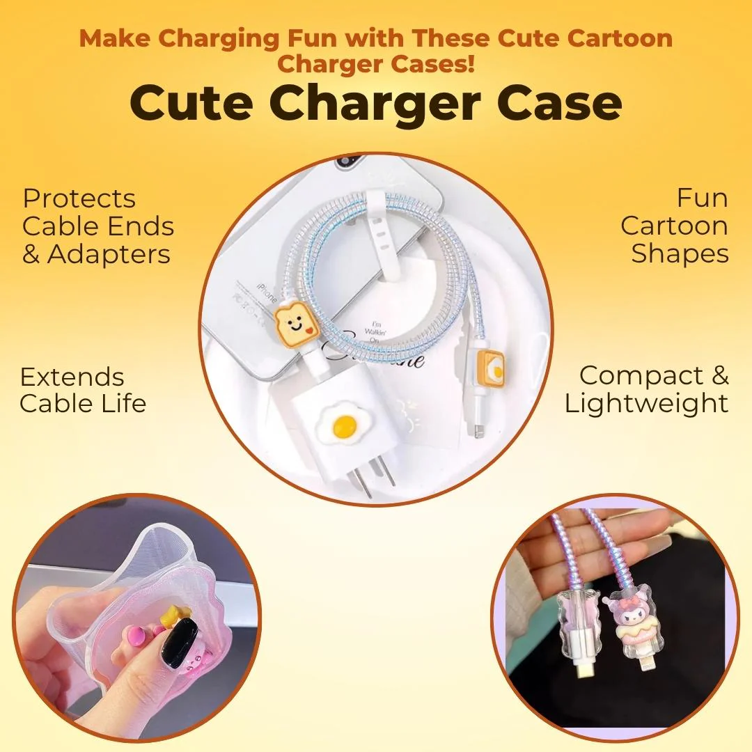 Cute Charger Case (Cable & Adapter Protector that fits all charger types) - Image 8