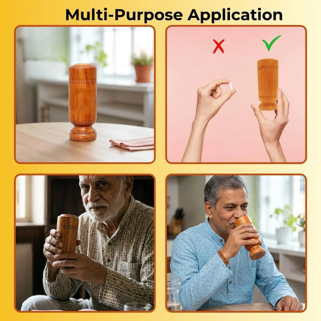 Healthy Body in 30 Days Wooden Water Glass Made With Ancient Herbal Techniques - Image 7