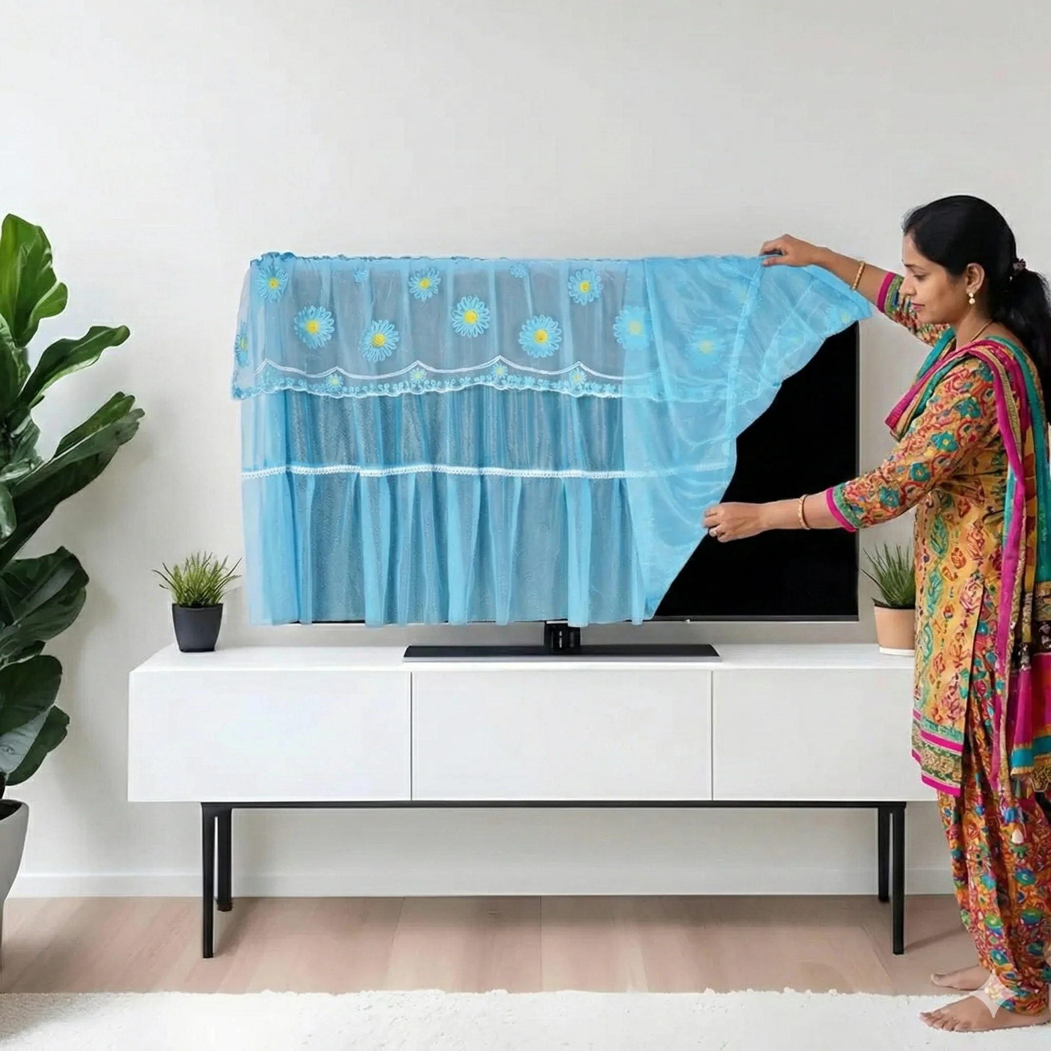Dustproof Beautiful TV Cover