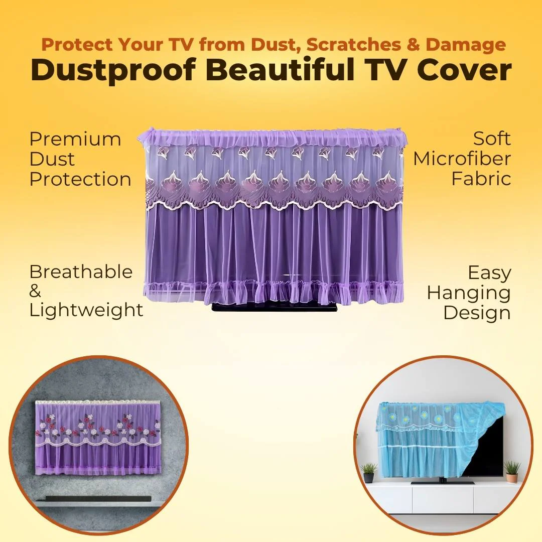 Dustproof Beautiful TV Cover - Image 2