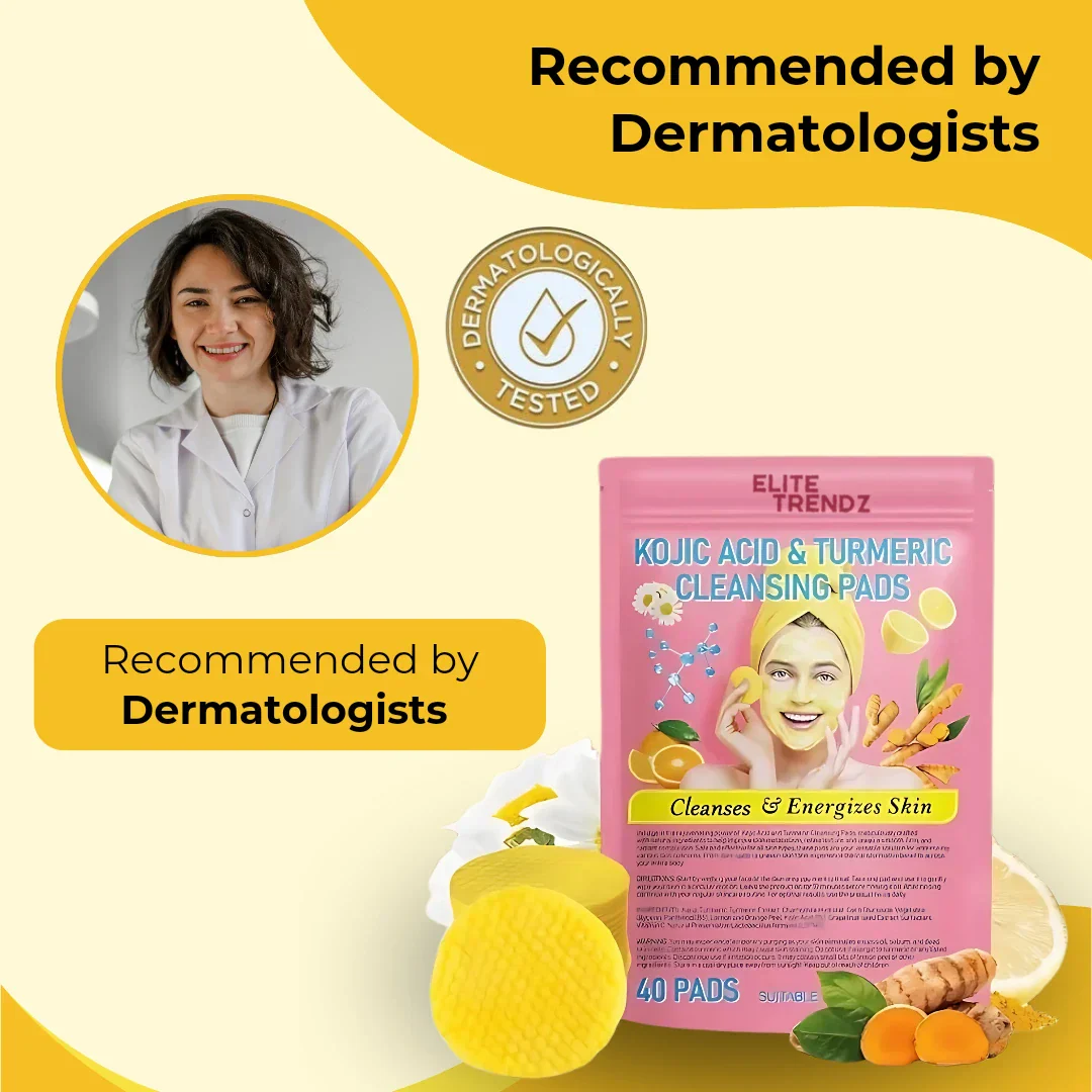 Elite Beauty Turmeric Kojic Acid Pads - Image 7