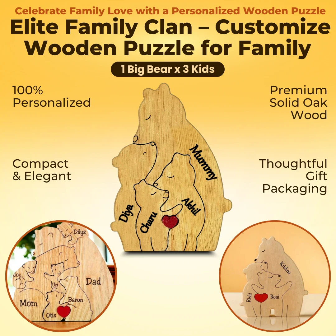 Elite Family Clan- Customized Wooden Puzzle For Family - Image 9