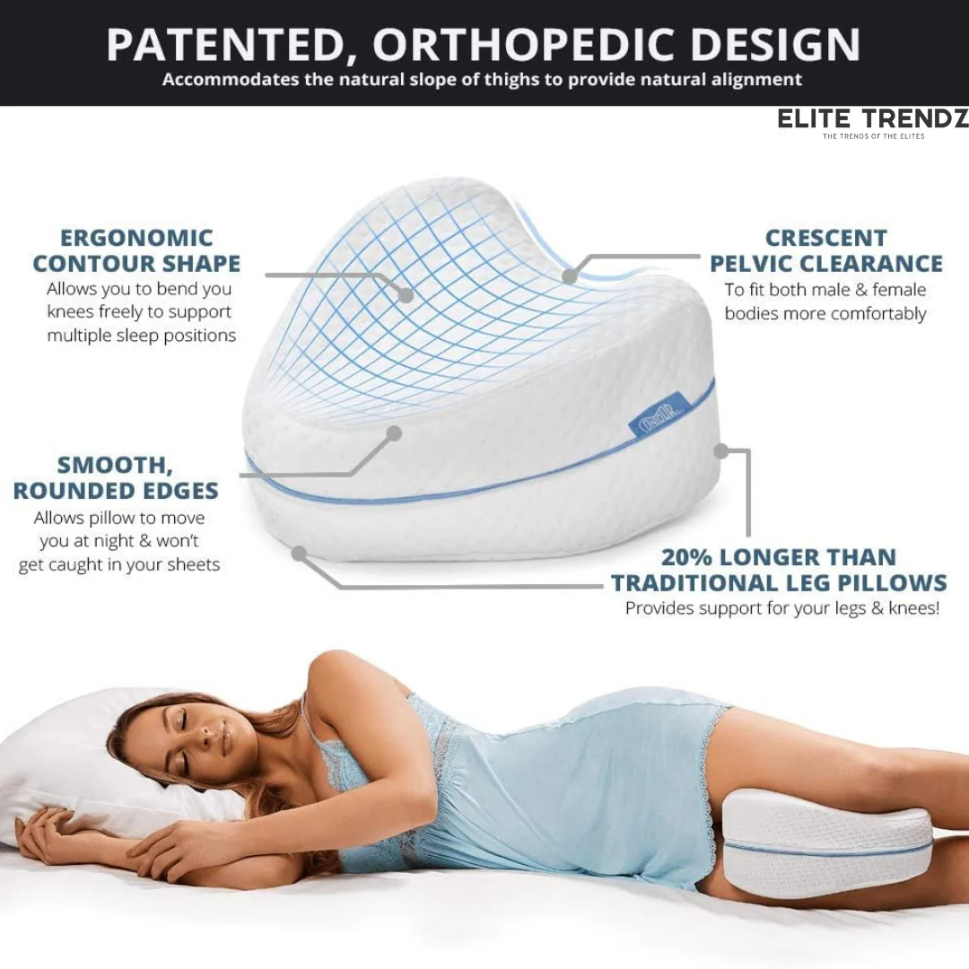 Elite Memory Foam Leg Cushion For Back Pain Relief - Image 4