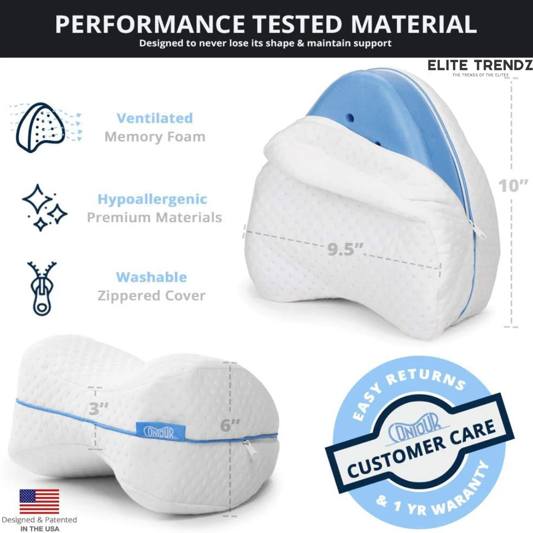 Elite Memory Foam Leg Cushion For Knee Pain Relief - Image 3