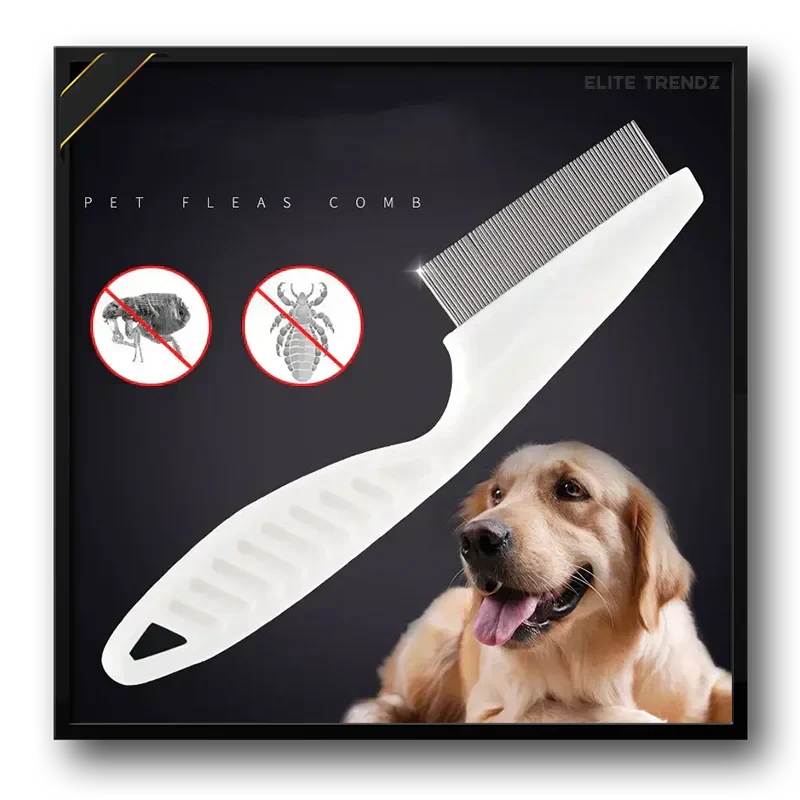ELITE PET FLEA COMB- SAVE YOUR PETS FROM HARMFUL DISEASES CAUSED BY TICKS , PESTS , FOOD LEFTOVERS ETC. - Image 3