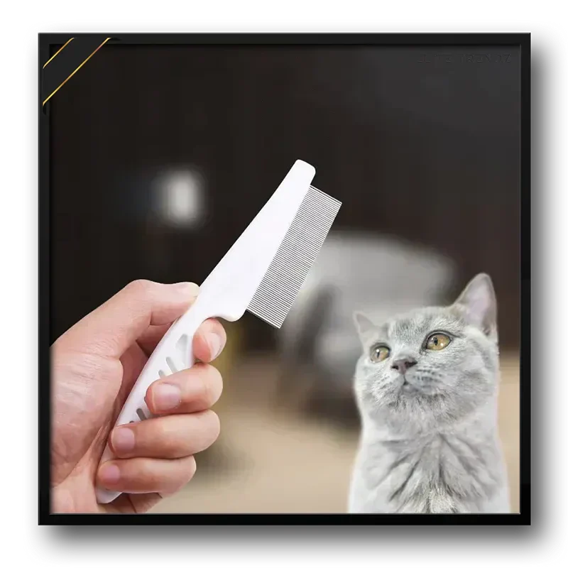 ELITE PET FLEA COMB- SAVE YOUR PETS FROM HARMFUL DISEASES CAUSED BY TICKS , PESTS , FOOD LEFTOVERS ETC. - Image 4