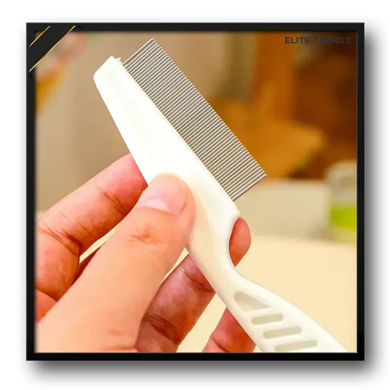 ELITE PET FLEA COMB- SAVE YOUR PETS FROM HARMFUL DISEASES CAUSED BY TICKS , PESTS , FOOD LEFTOVERS ETC. - Image 5