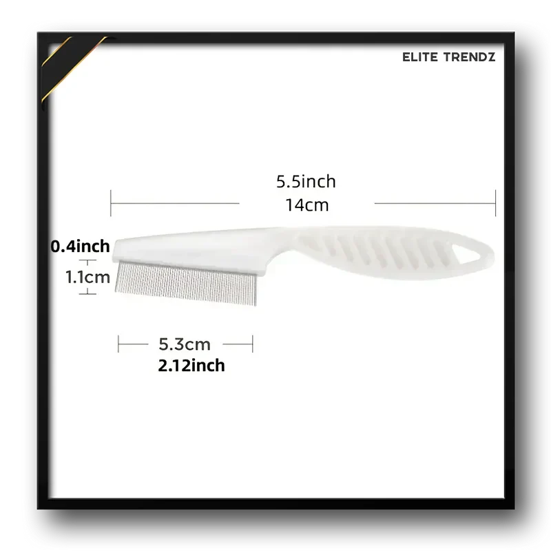 ELITE PET FLEA COMB- SAVE YOUR PETS FROM HARMFUL DISEASES CAUSED BY TICKS , PESTS , FOOD LEFTOVERS ETC. - Image 6