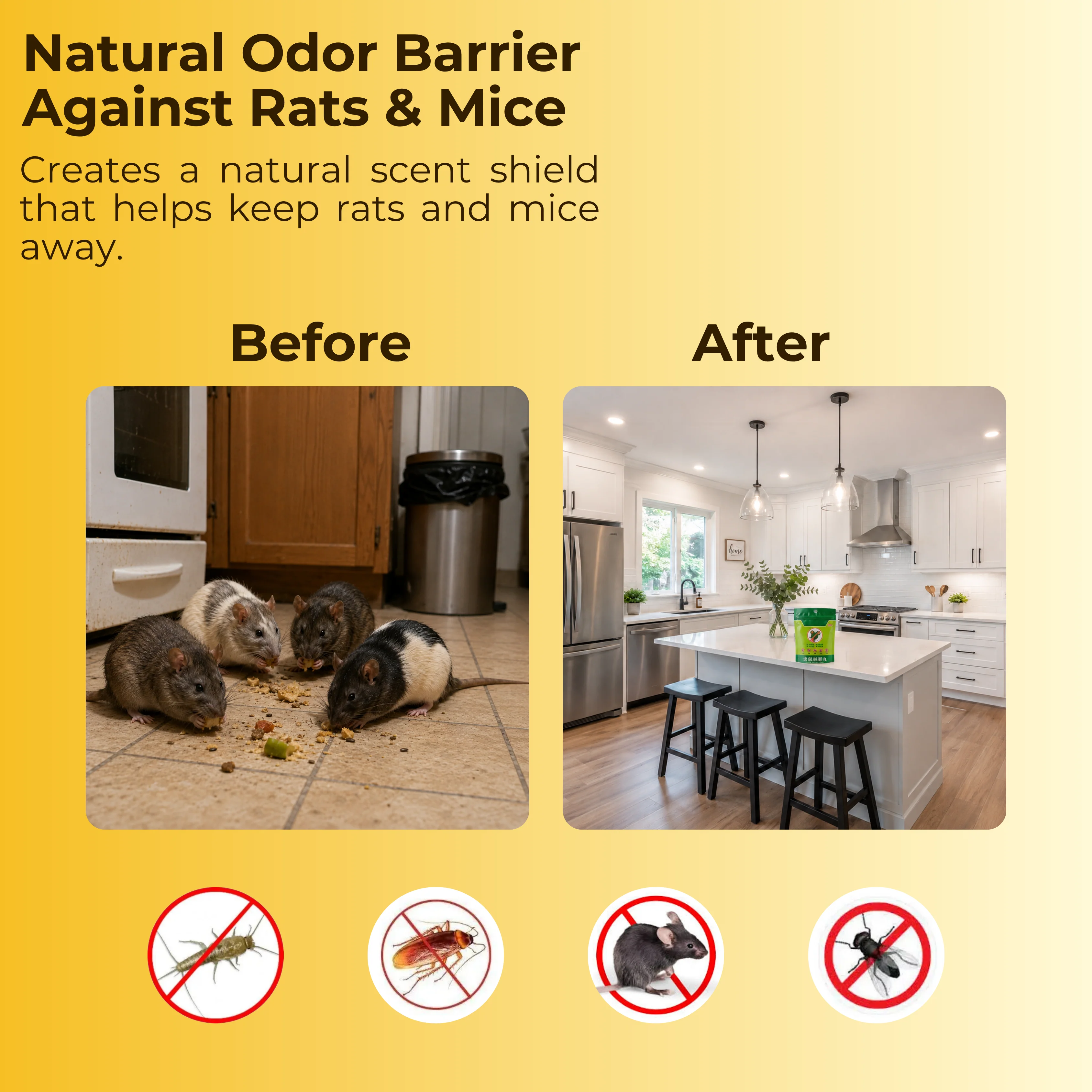 Rats & Insect Repellent Pellets - BUY 10 GET 10 FREE ( The Only Pest control you need for your home) - Image 3