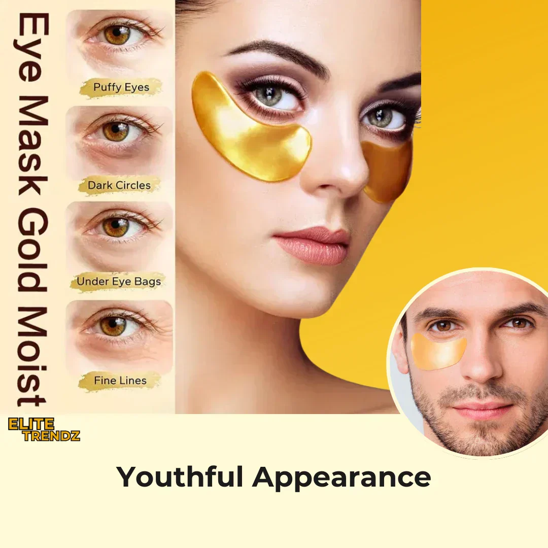 ELITEPRO™ 24K CARAT GOLD GEL UNDER EYE PATCHES (Pack Of 5) - Image 3
