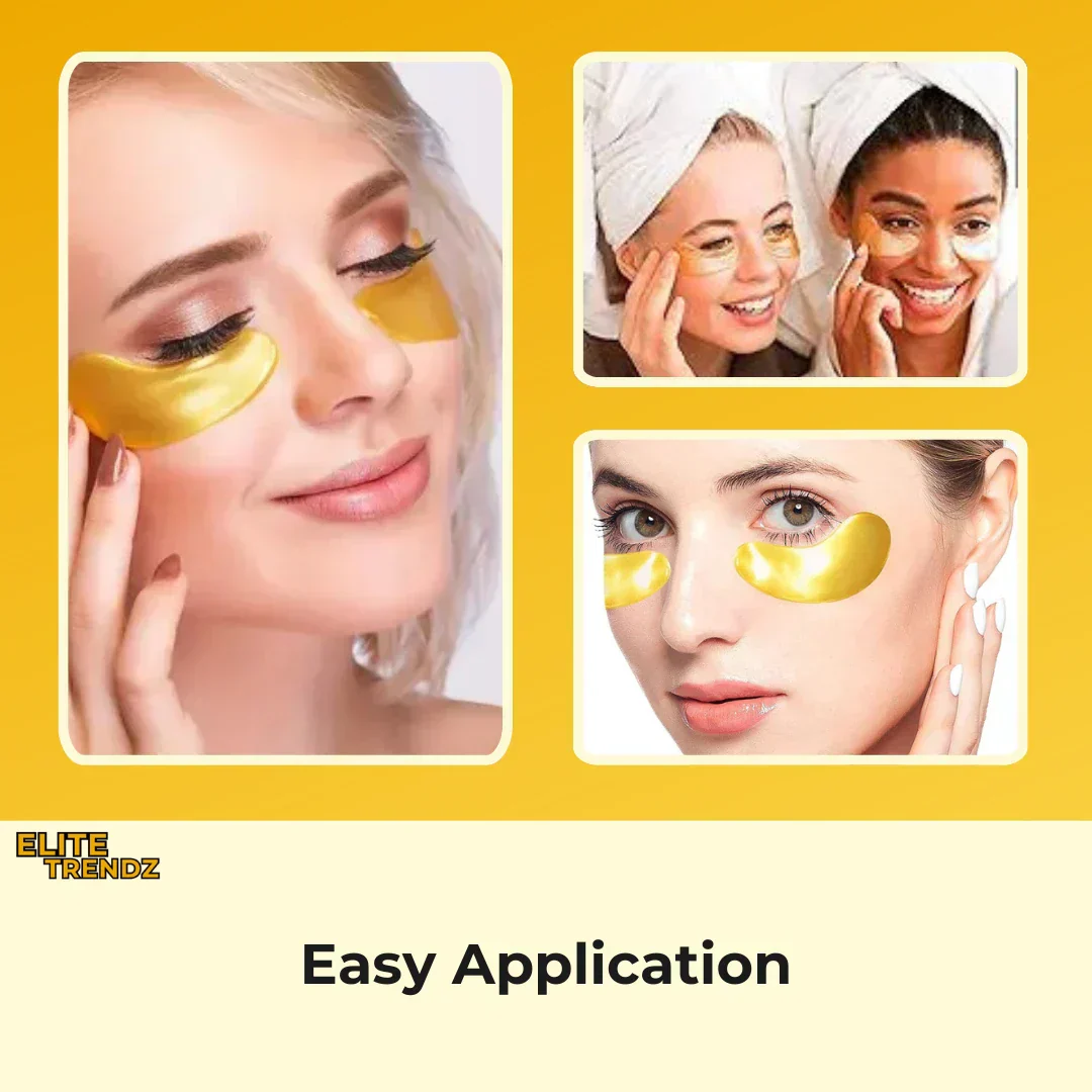 ELITEPRO™ 24K CARAT GOLD GEL UNDER EYE PATCHES (Pack Of 5) - Image 6