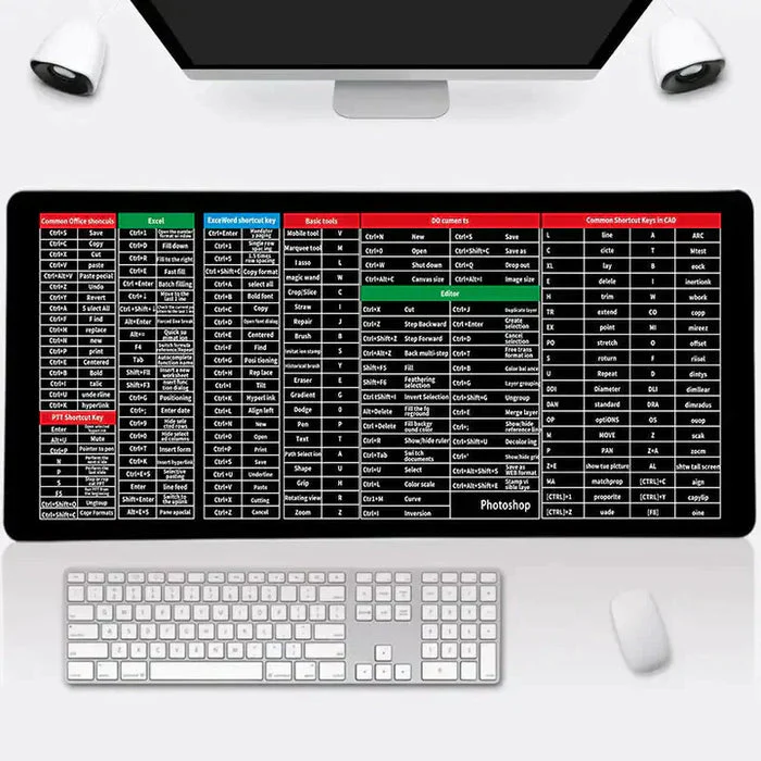 ELITEPRO™ 3-in-1 Anti-Slip Keyboard Pad | AI Tools | Excel & Microsoft Shortcut Keys | Productivity - Image 2