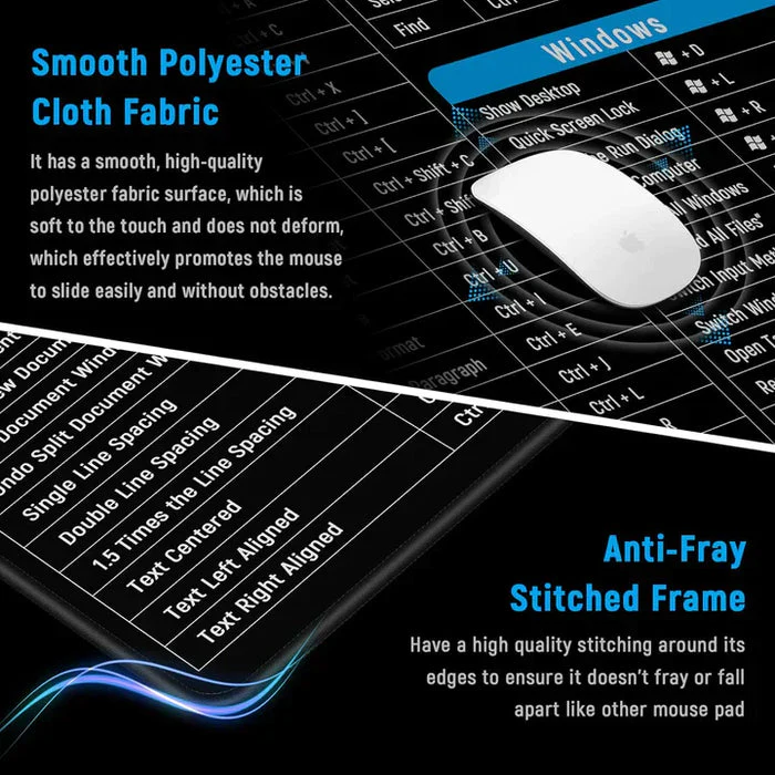 ELITEPRO™ 3-in-1 Anti-Slip Keyboard Pad | AI Tools | Excel & Microsoft Shortcut Keys | Productivity - Image 4