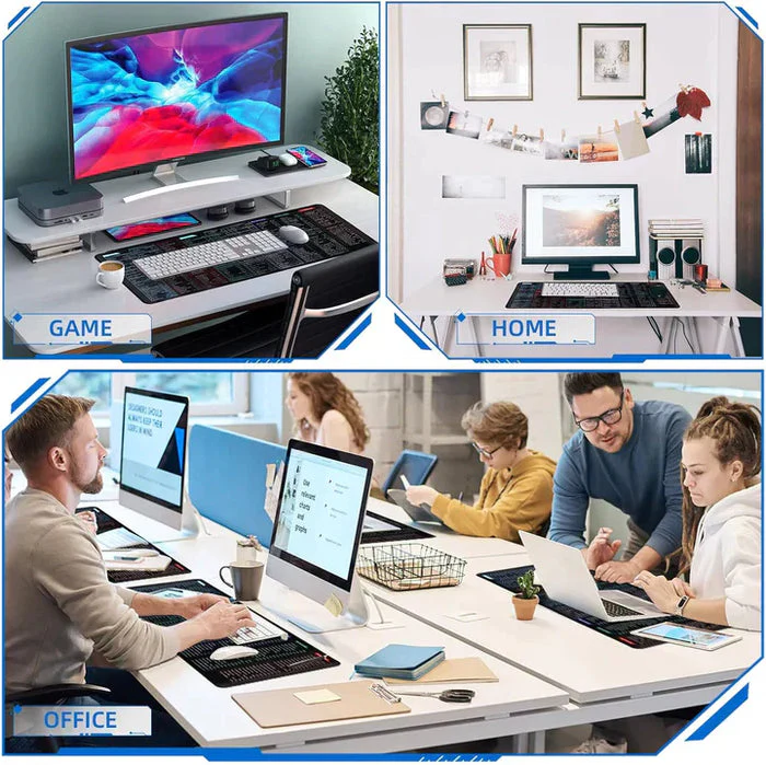 ELITEPRO™ 3-in-1 Anti-Slip Keyboard Pad | AI Tools | Excel & Microsoft Shortcut Keys | Productivity - Image 7