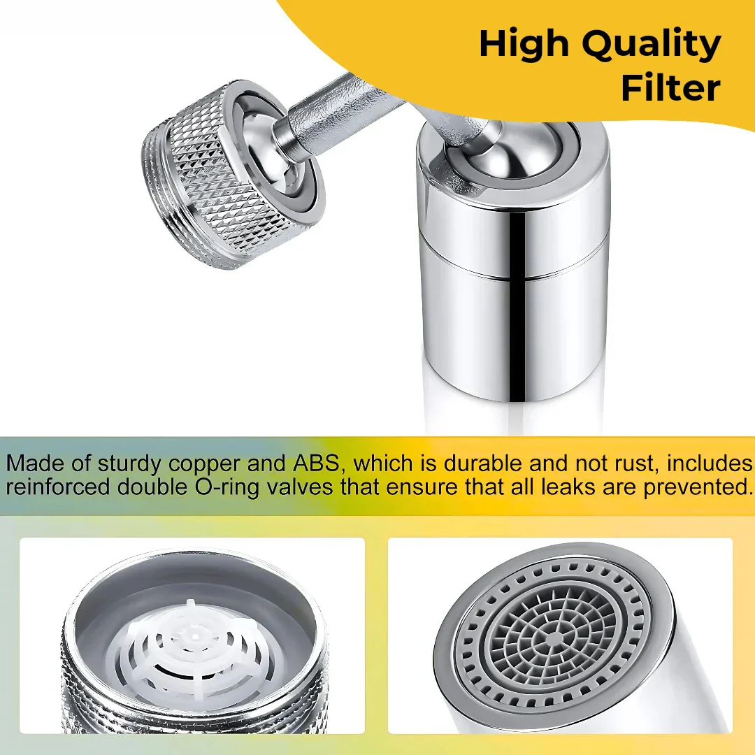 ELITEPRO™ 720 Rotating Faucet/Tap Extender - For all Size of Taps - Image 4