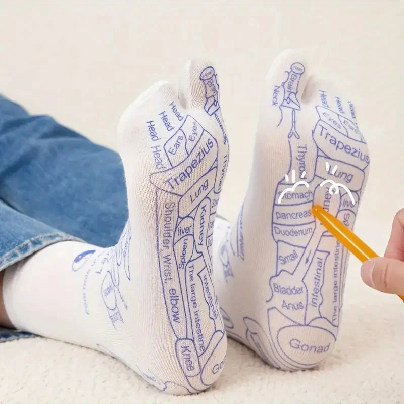 ELITEPRO™ ACUPRESSURE REFLEXOLOGY SOCKS WITH MASSAGE STICK- Body Pain Relief Socks with Trigger Point Massage Tool (Approved by Indian Medical Society) - Image 3