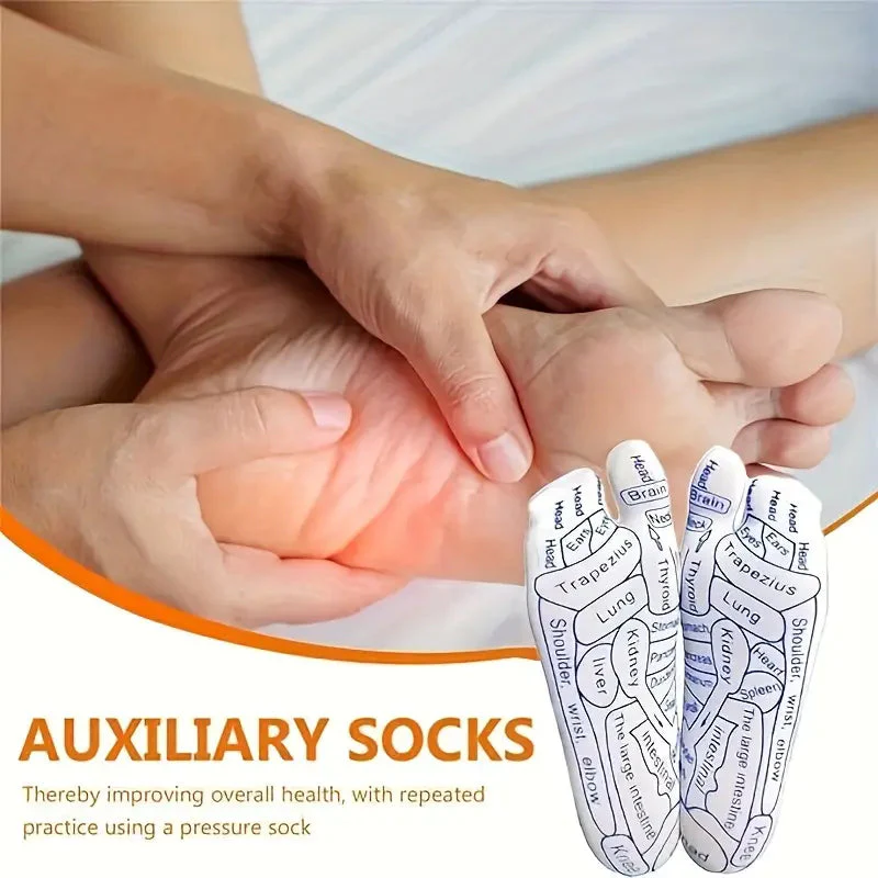 ELITEPRO™ ACUPRESSURE REFLEXOLOGY SOCKS WITH MASSAGE STICK- Body Pain Relief Socks with Trigger Point Massage Tool (Approved by Indian Medical Society) - Image 7