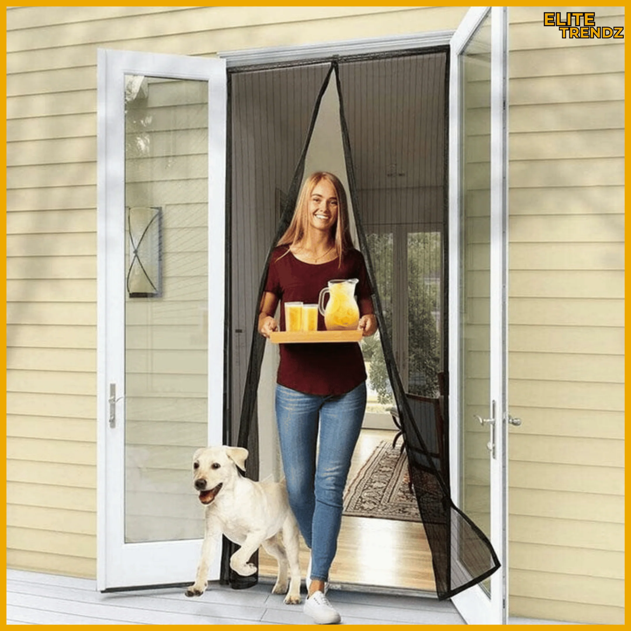 ELITEPRO™ AUTO CLOSING MAGNETIC MOSQUITO CURTAIN MESH FOR ALL DOOR TYPES - Image 6