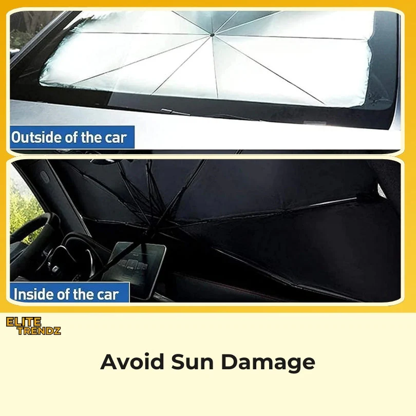 ELITEPRO™ CAR SUN SHADE WINDHSIELD UMBRELLA: Keep Your Car Cool & Protected - Image 3
