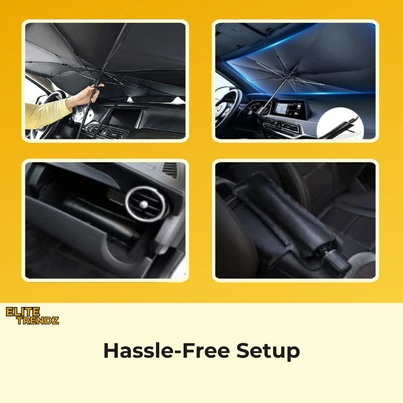 ELITEPRO™ CAR SUN SHADE WINDHSIELD UMBRELLA: Keep Your Car Cool & Protected - Image 4