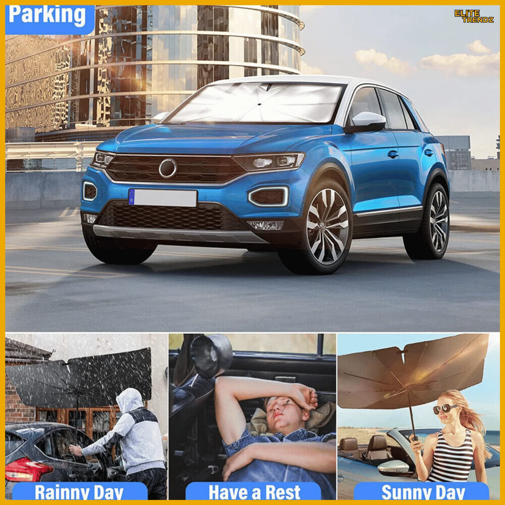 ELITEPRO™ CAR SUN SHADE WINDHSIELD UMBRELLA: Keep Your Car Cool & Protected - Image 6