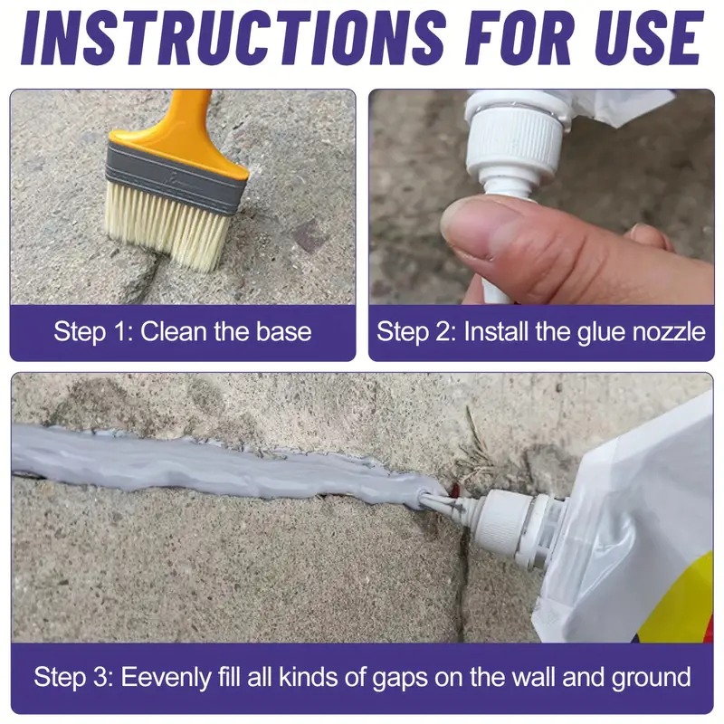 ELITEPRO™ Concrete Shield Crack Repair Sealant- Crack-Free Concrete - Pack Of 2 - Image 5