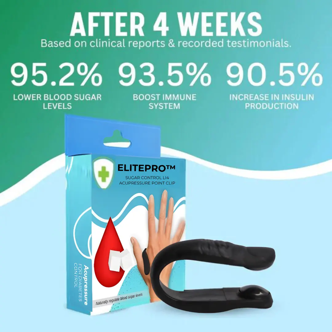 ELITEPRO™ DIABETES SUGAR CONTROL LI4 ACUPRESSURE POINT CLIP: CERTIFIED BY DOCTORS - Image 2