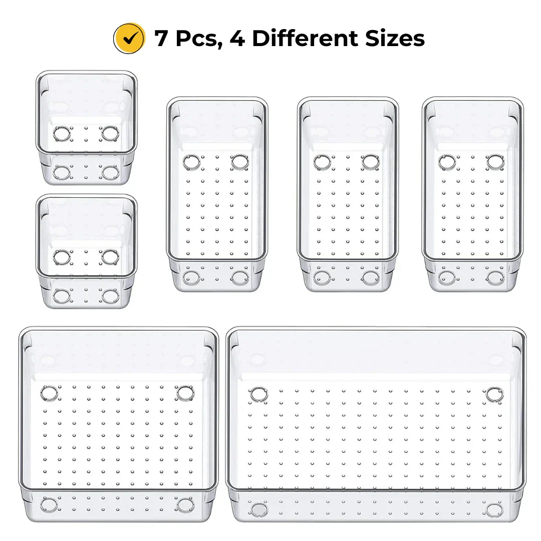 ELITEPRO™ Clear Drawer Organizer Tray Set - Image 3