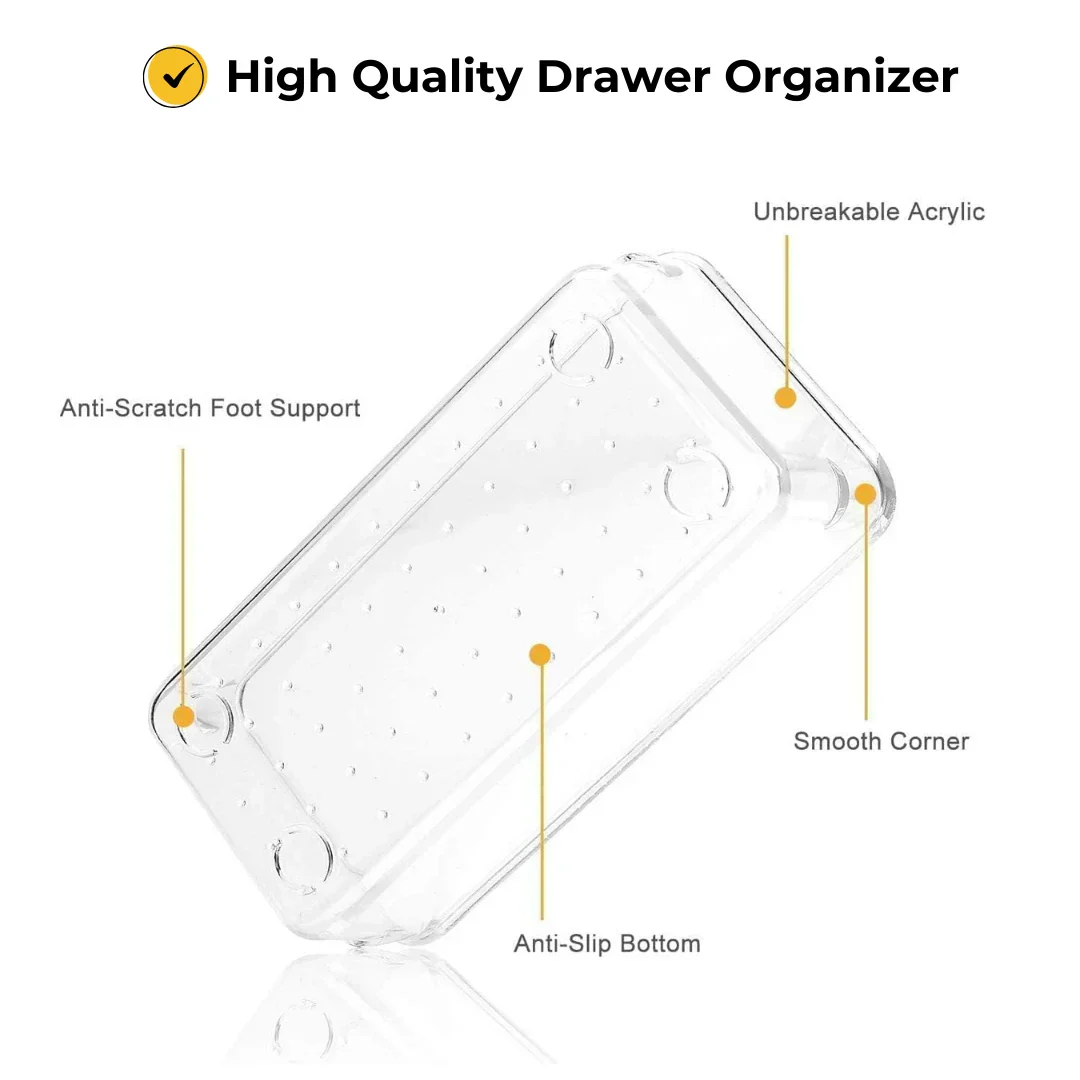 ELITEPRO™ Clear Drawer Organizer Tray Set - Image 7