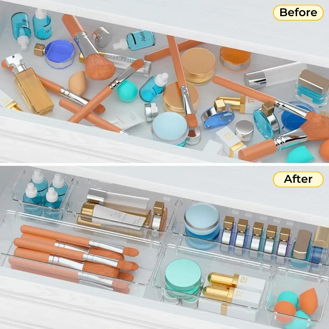 ELITEPRO™ Clear Drawer Organizer Tray Set - Image 9