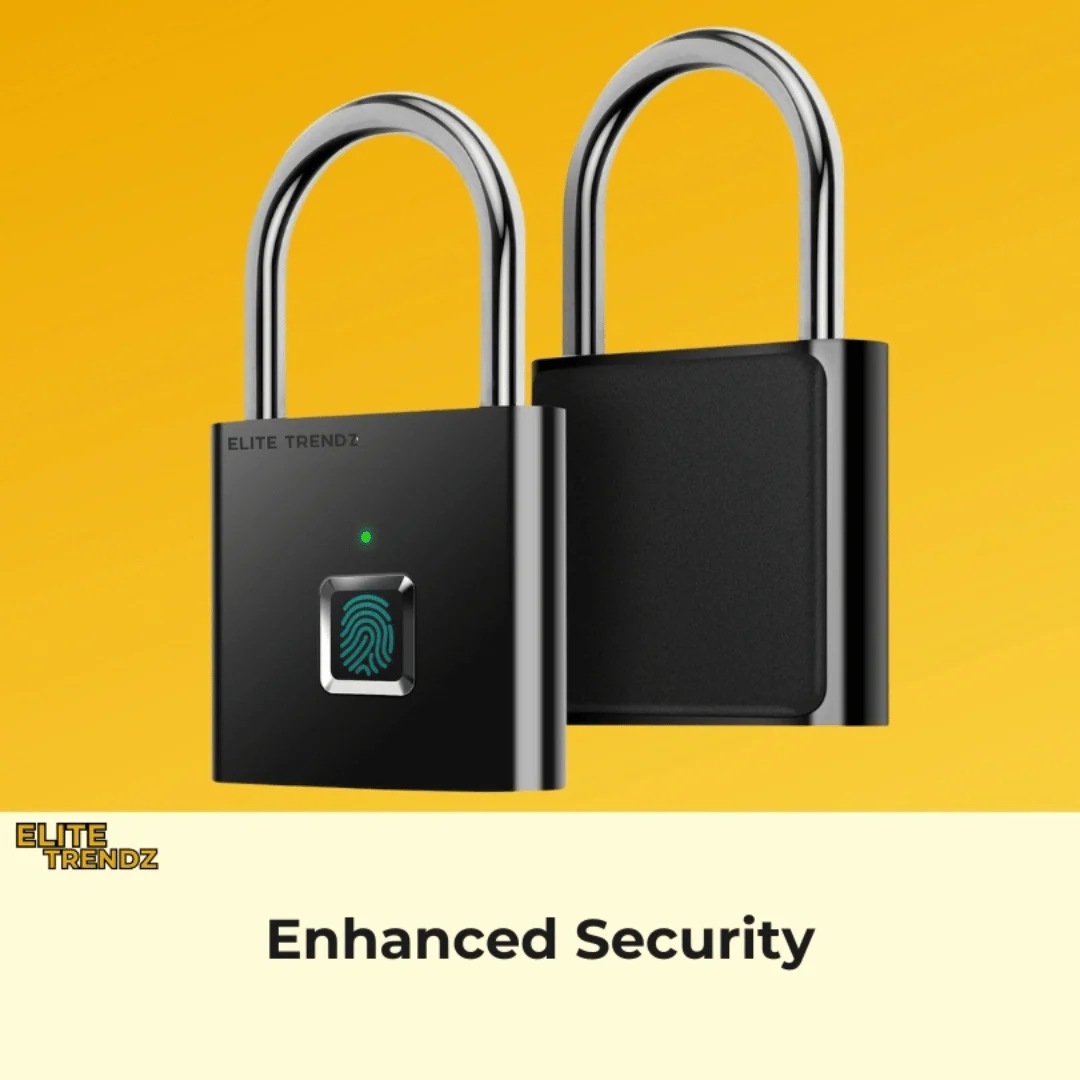 ELITEPRO™ FINGERPRINT ONE TOUCH OPEN PADLOCK - Image 2