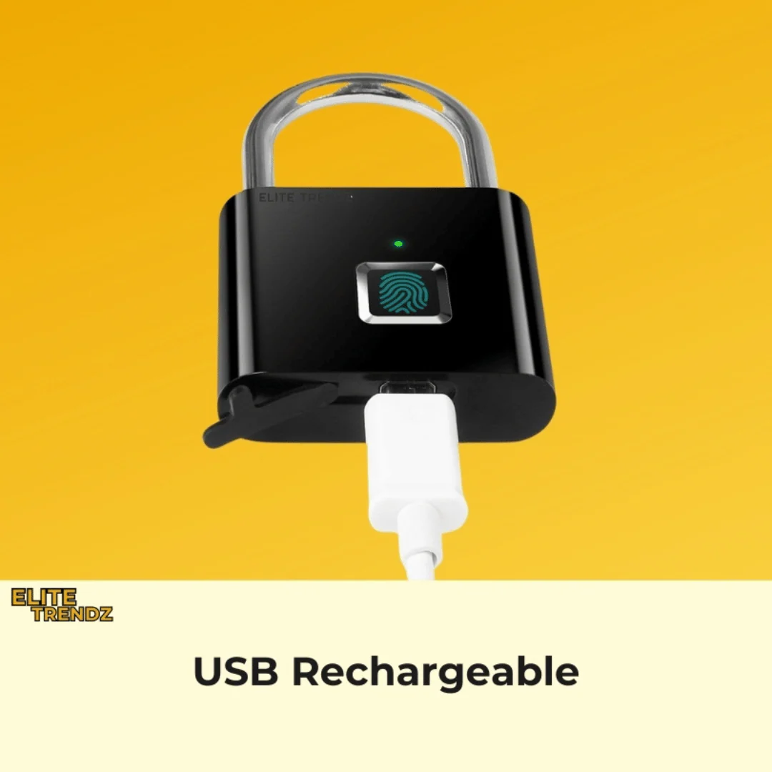 ELITEPRO™ FINGERPRINT ONE TOUCH OPEN PADLOCK - Image 3