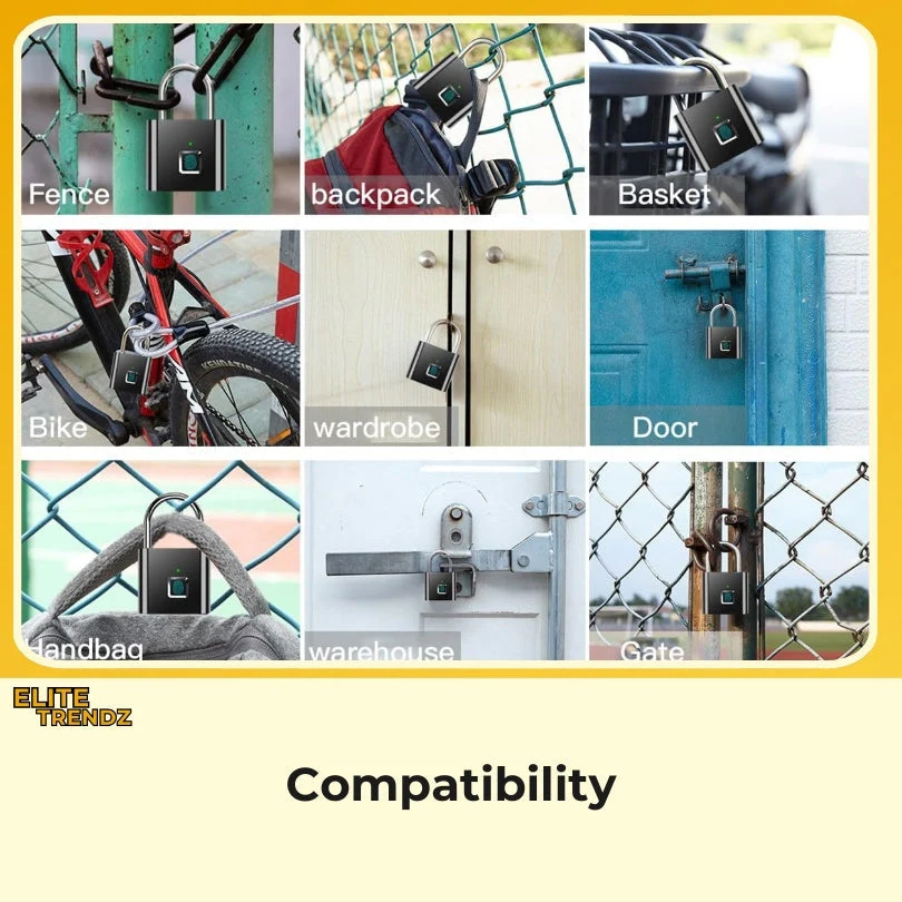 ELITEPRO™ FINGERPRINT ONE TOUCH OPEN PADLOCK - Image 5