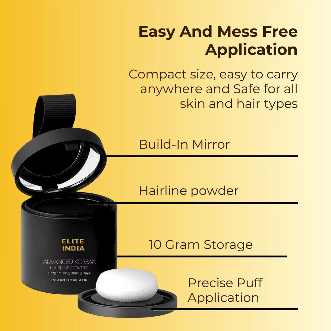 Elite India Hairline Shadow Powder- Works With every skin type: No Harm to your scalp - Image 5