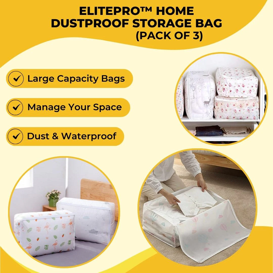 ELITEPRO™ Home Dustproof Storage Bag, Blanket Storage Bag Under-Bed Quilt Clothes Storage Bag - Image 2