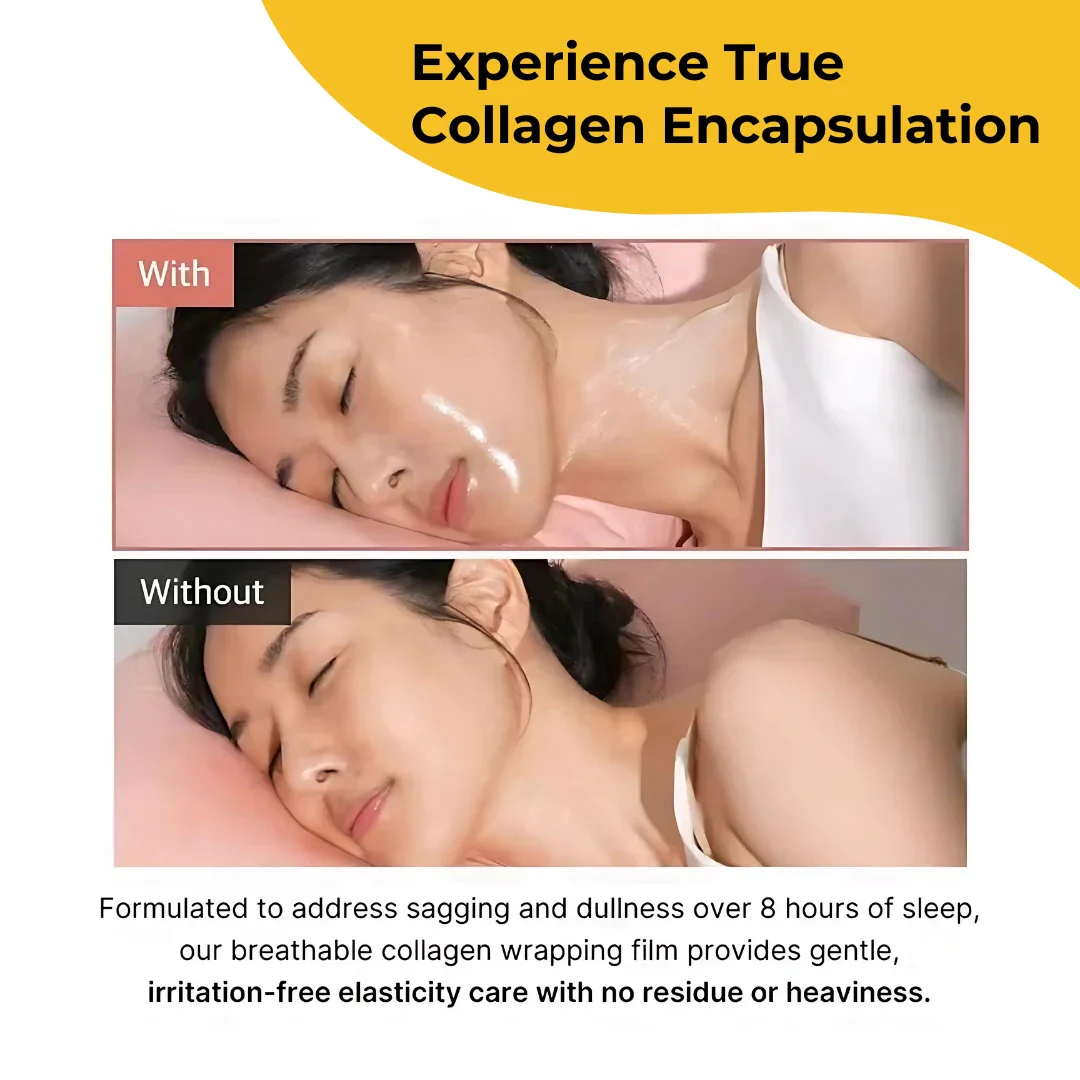ELITEPRO™ Korean Collagen Night Wrapping Peel Off Mask - 50ml Gel - Image 4