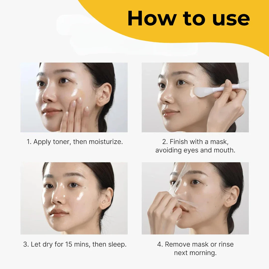 ELITEPRO™ Korean Collagen Night Wrapping Peel Off Mask - 50ml Gel - Image 5
