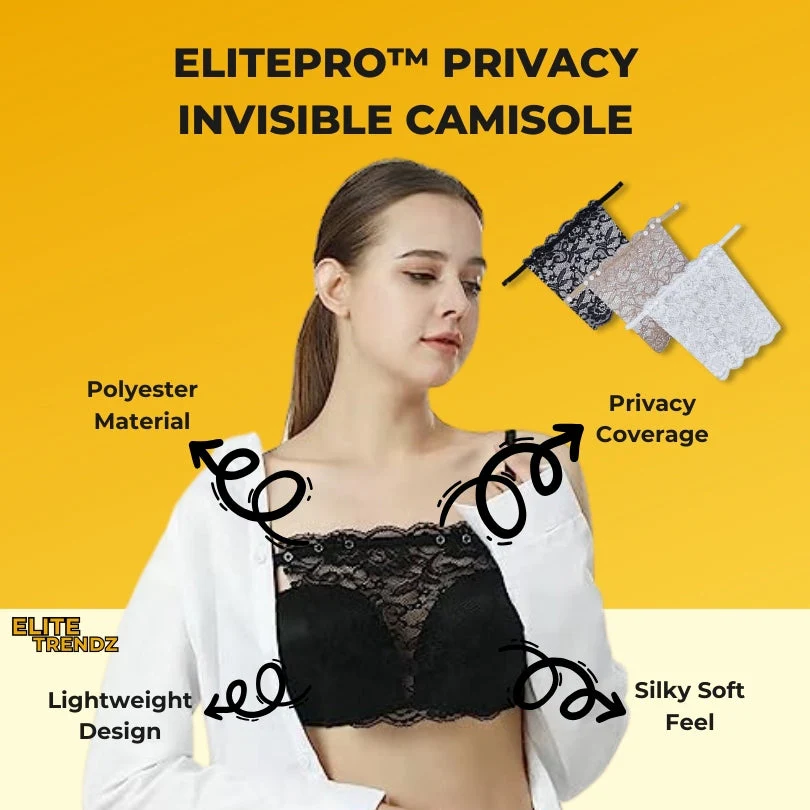 ELITEPRO™ MISS LACY PRIVACY INVISIBLE NET TRIM CAMISOLE- PACK OF 3 - Image 2
