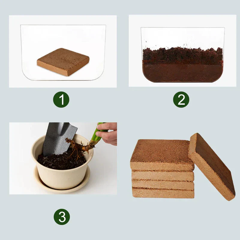ELITEPRO™ Organic Coco Coir Brick - Potting Soil Mix for Plants- Pack OF 2 Bricks (200 gm each) - Image 5