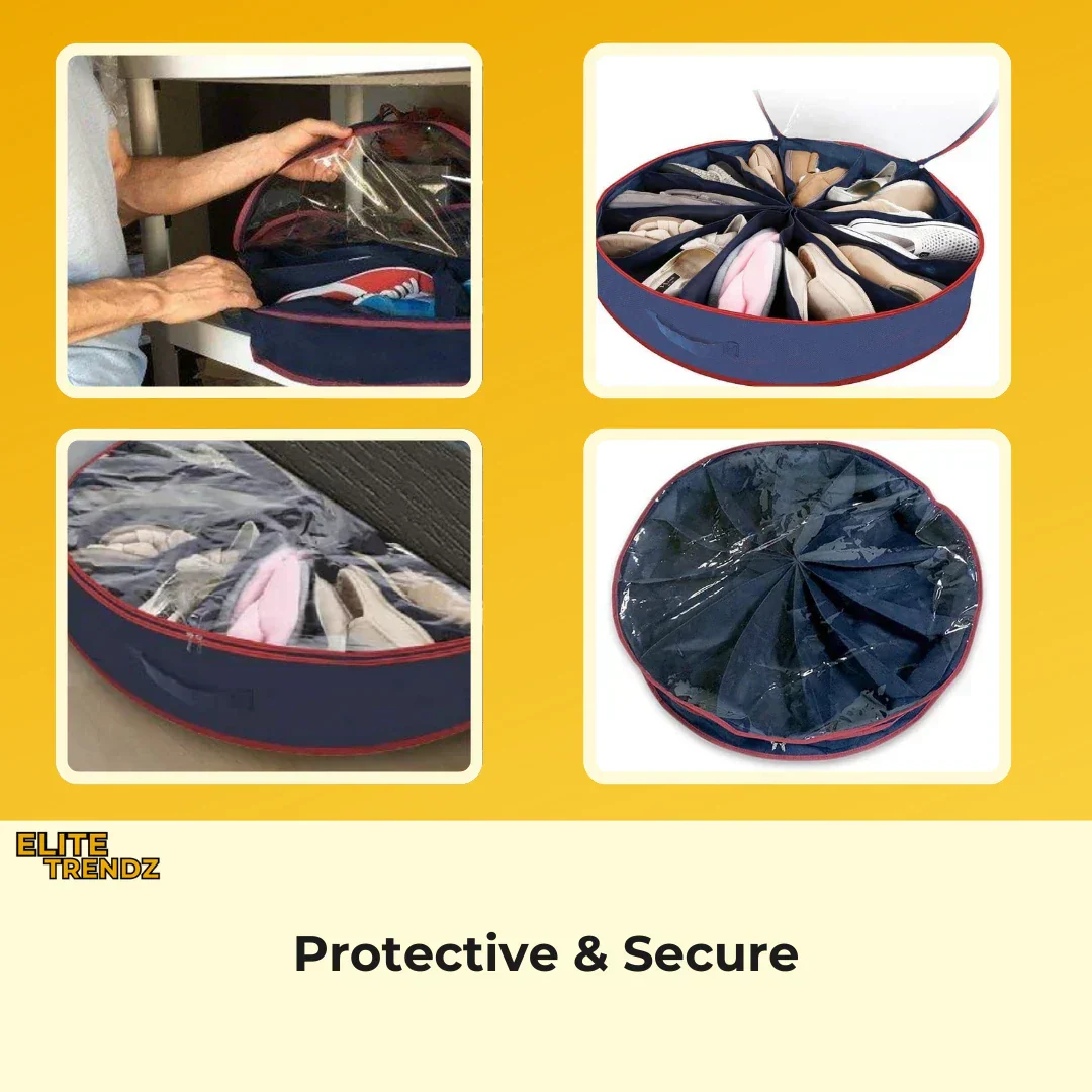 ELITEPRO™ PREMIUM SHOE ORGANIZER: 12 DIVIDED SECTIONS FOR SHOE STORAGE - Image 2
