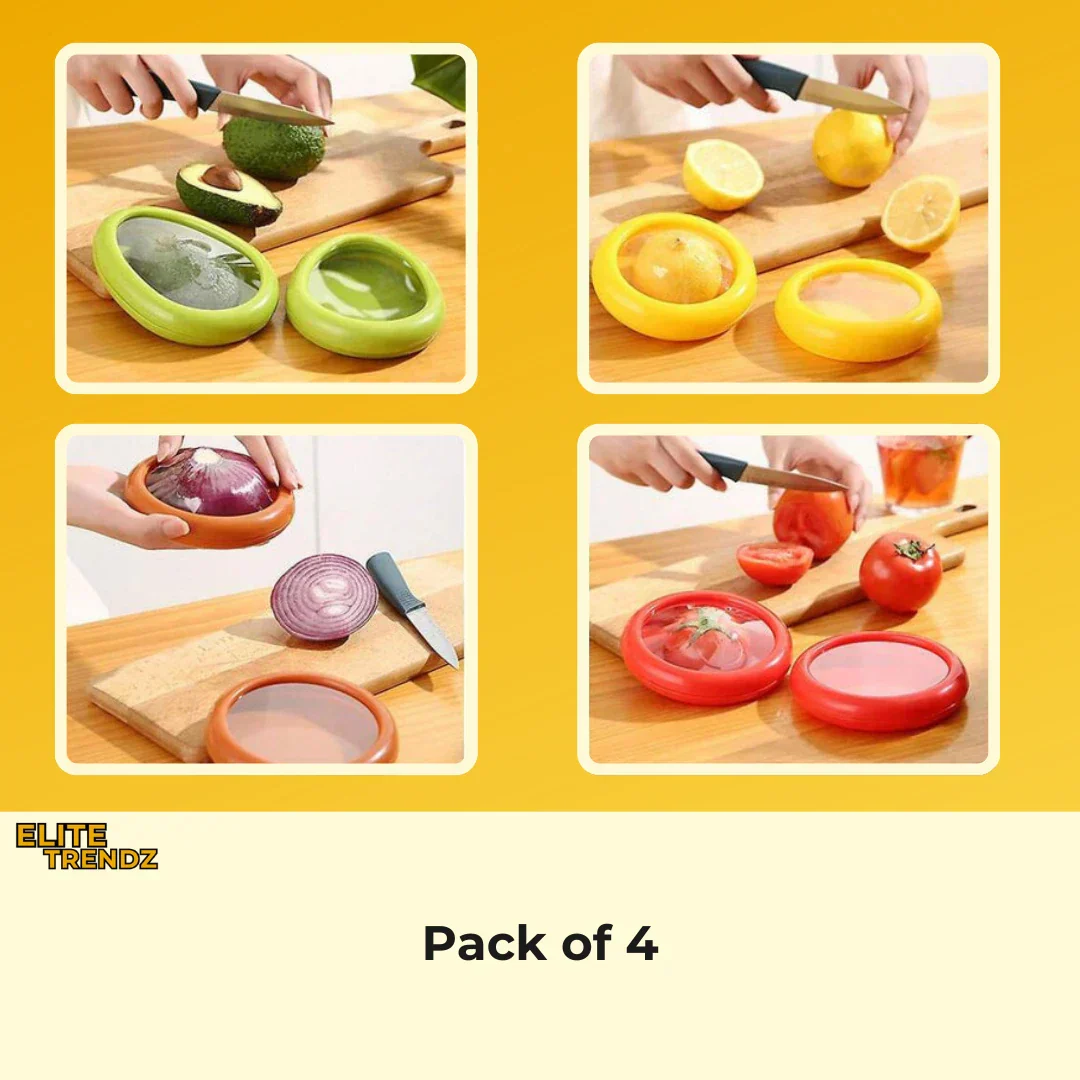 ELITEPRO™ Silicon Fruit & Veggie Storage Containers (Pack of 4) - Image 2